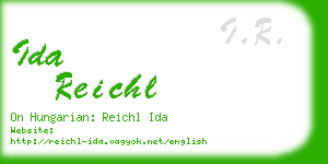 ida reichl business card